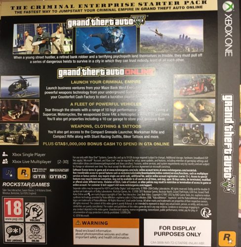 GTA V Premium Online Edition Xbox One