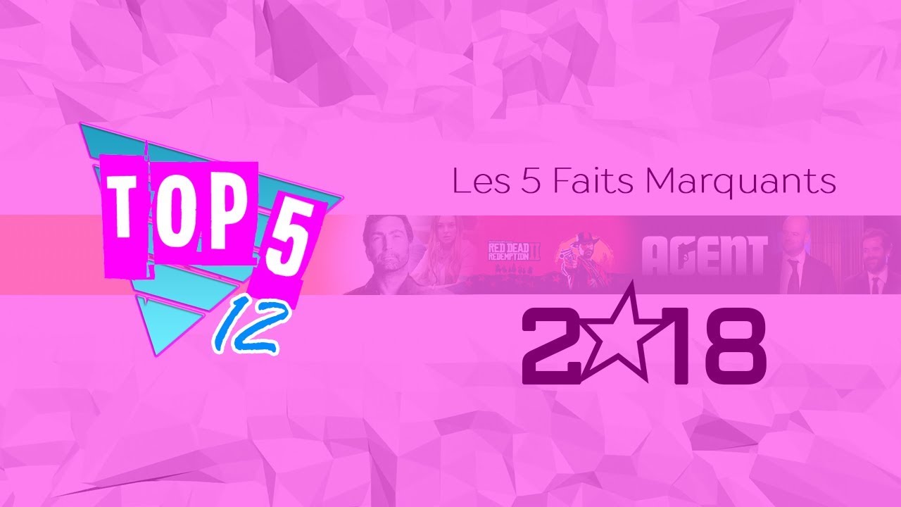 Top 5 Année 2018 Rockstar Games