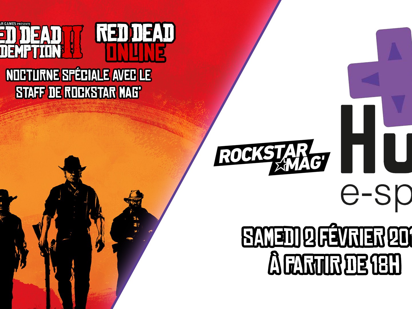 Nocturne Red Dead Redemption II HUB e-Sport Valence Rockstar Mag