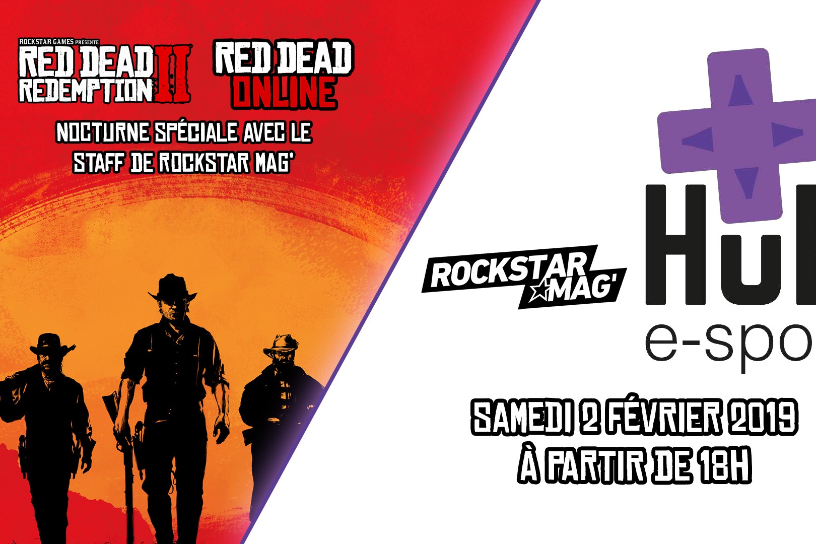 Nocturne Red Dead Redemption II HUB e-Sport Valence Rockstar Mag