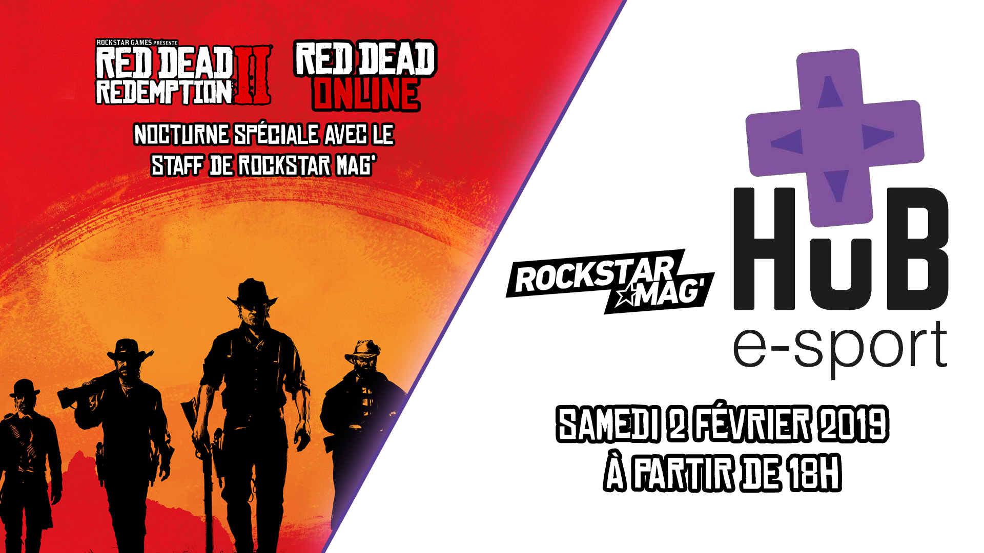 Nocturne Red Dead Redemption II HUB e-Sport Valence Rockstar Mag