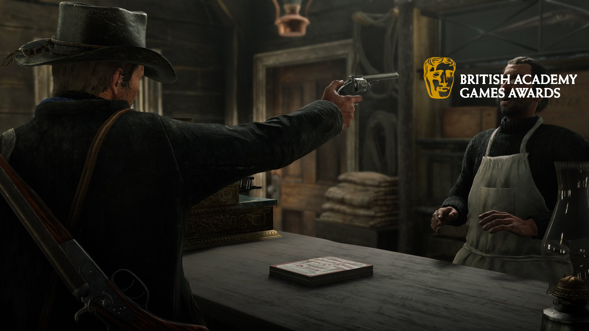 Bannière illustrant la cérémonie des BAFTA Game Awards 2019