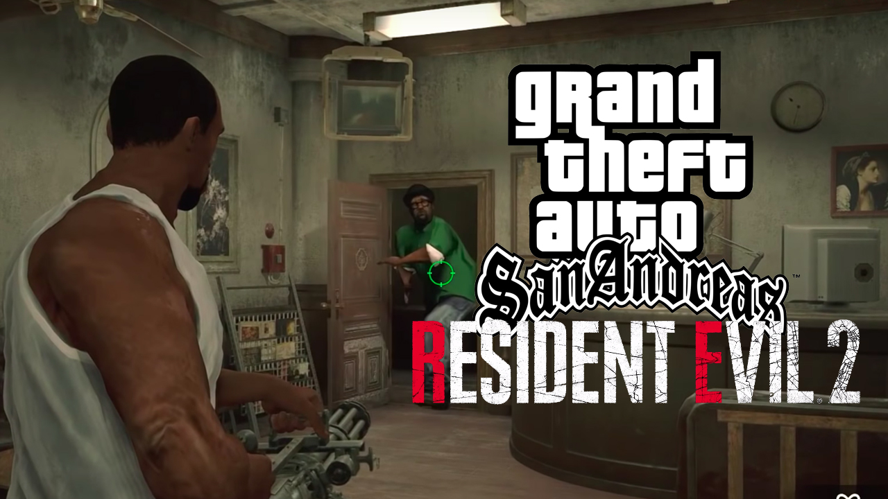 CJ, Big Smoke, GTA San Andreas - Resident Evil 2 Mod