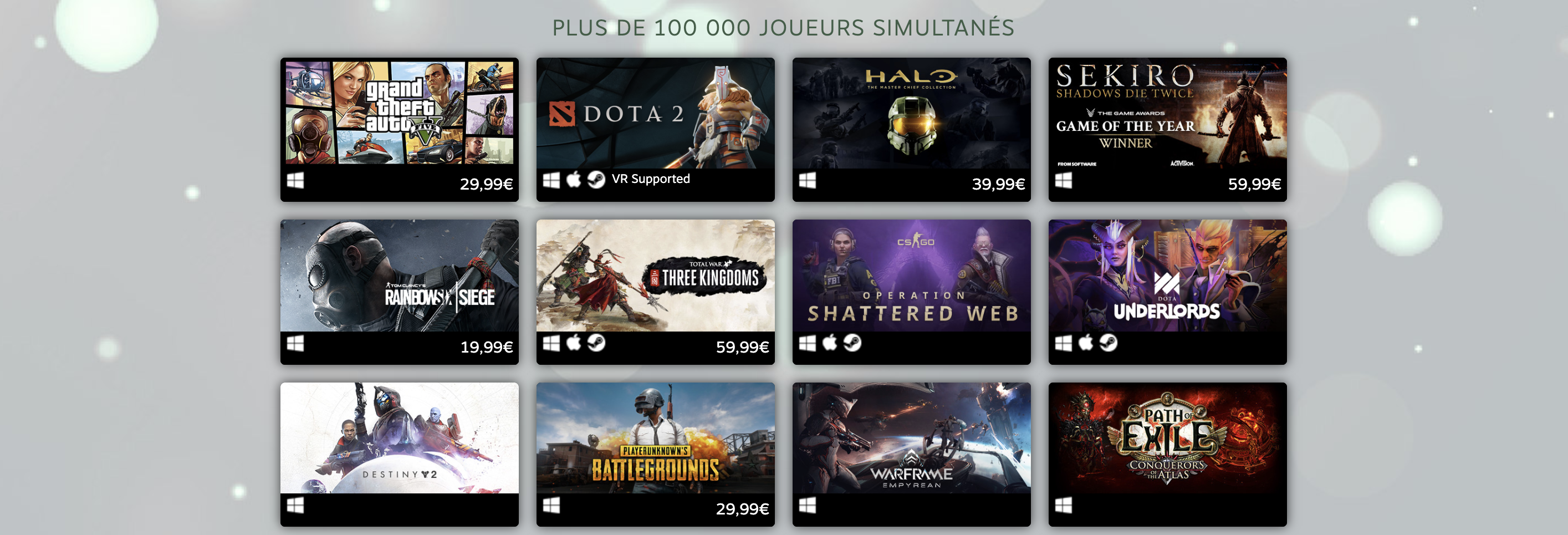 Top Jeux Steam GTA V 100000 joueurs