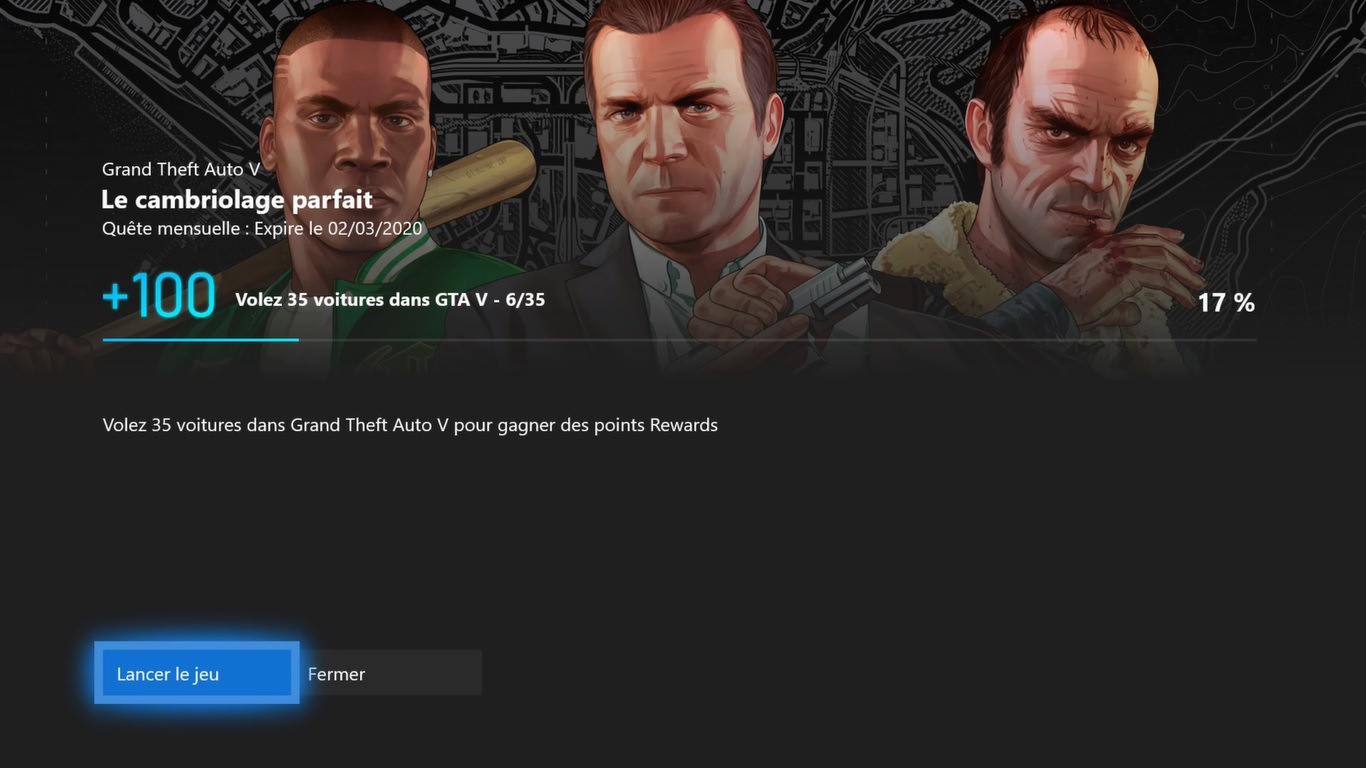 Quête GamePass GTA V