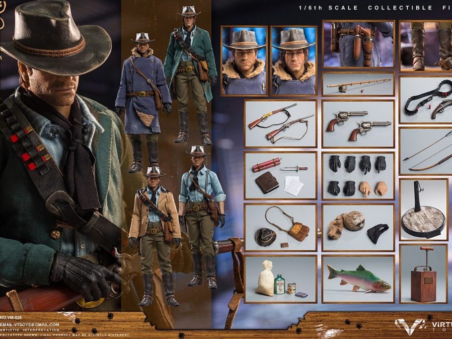 Set d’accessoires et figurine non-officielle Red Dead Redemption II