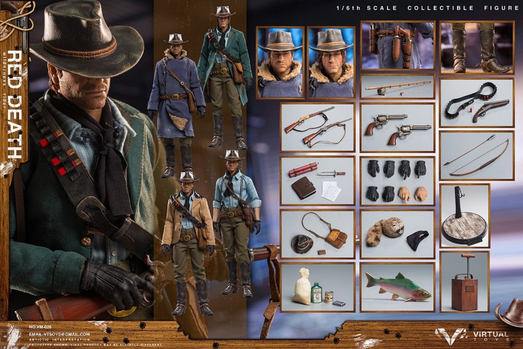 Set d’accessoires et figurine non-officielle Red Dead Redemption II