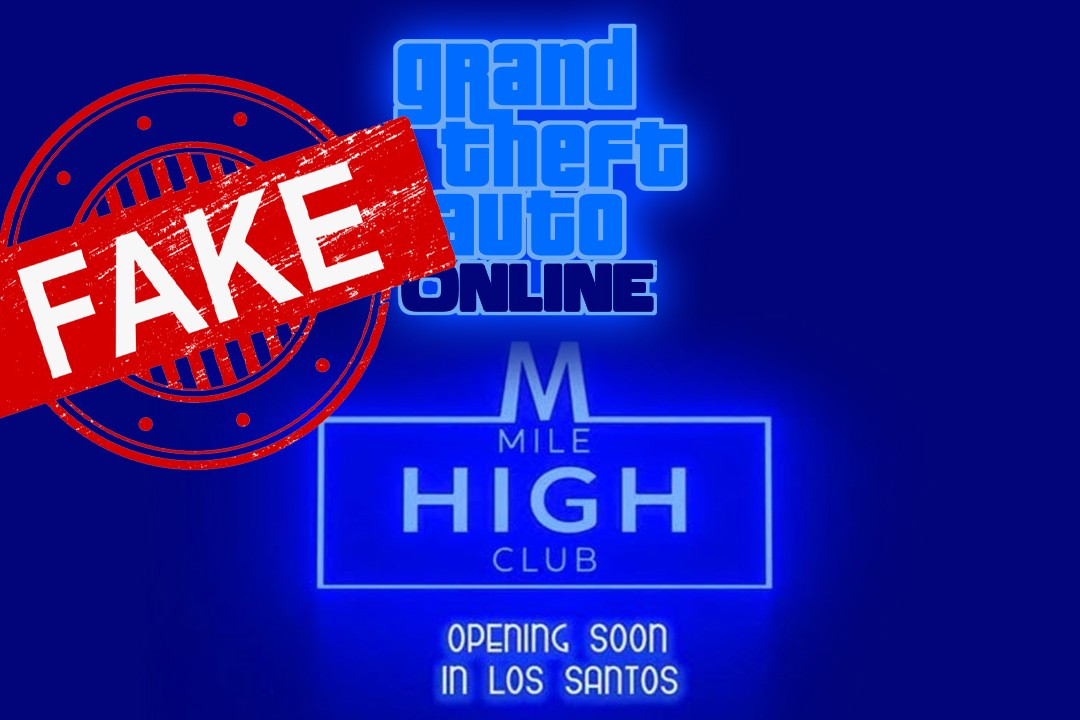 Fake GTA Online Mise à Jour Mile High Club