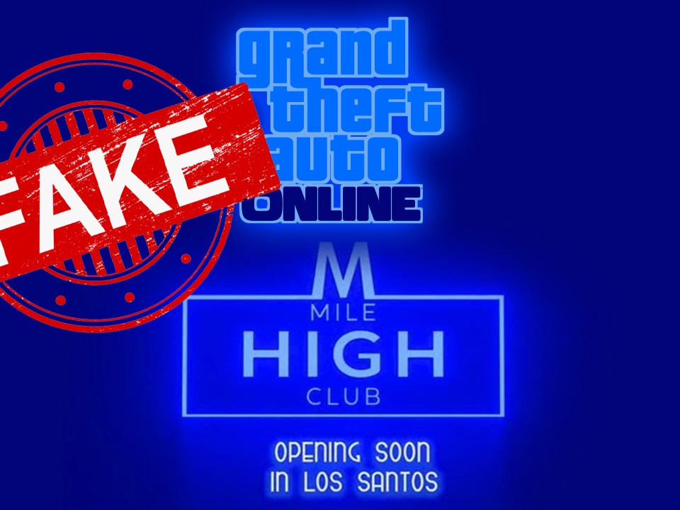 Fake GTA Online Mise à Jour Mile High Club