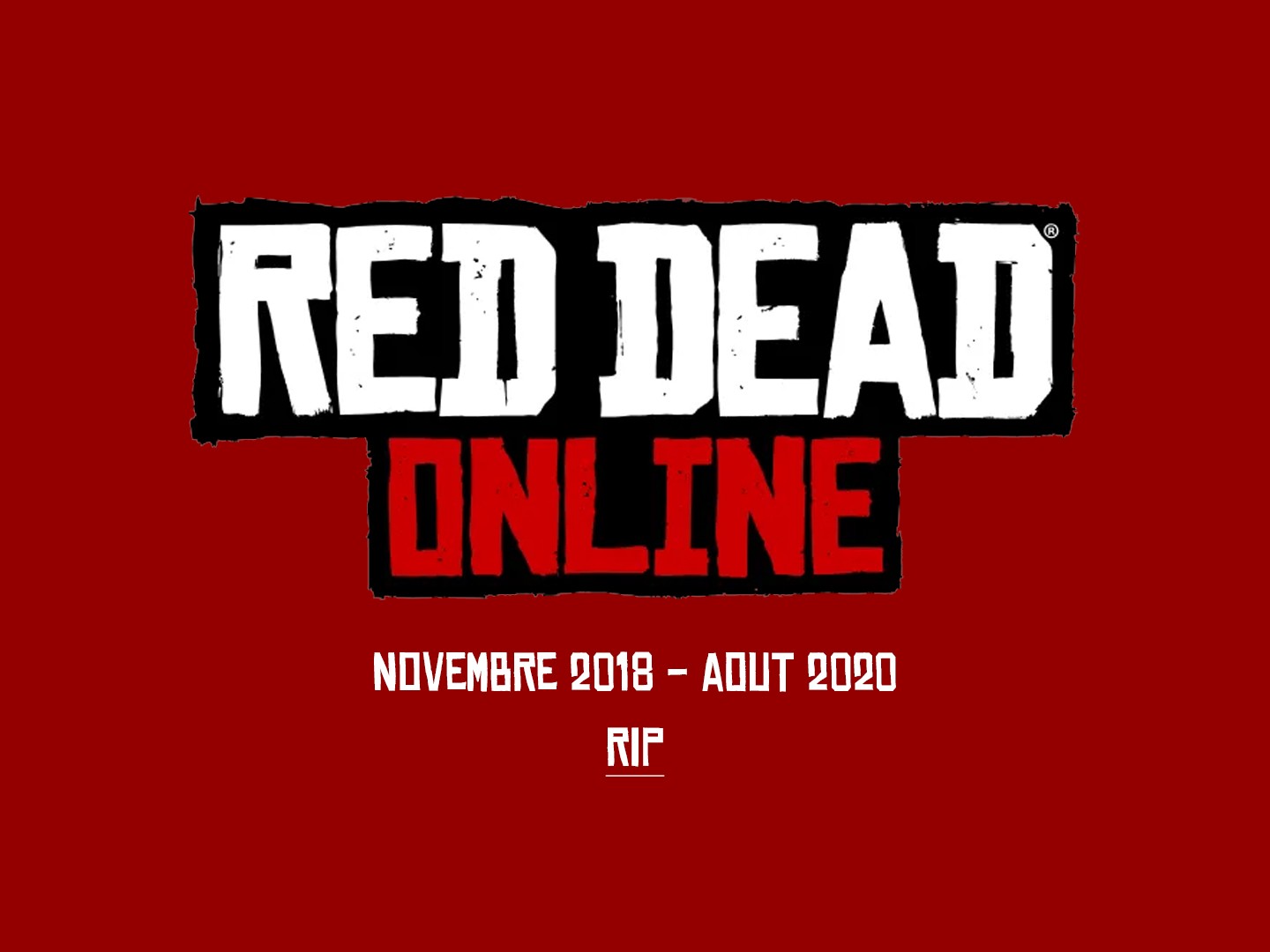 Red Dead Online RIP