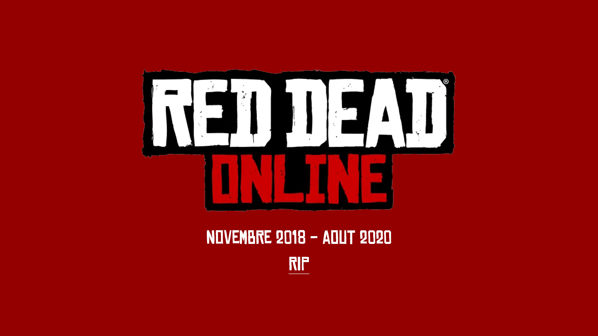 Red Dead Online RIP