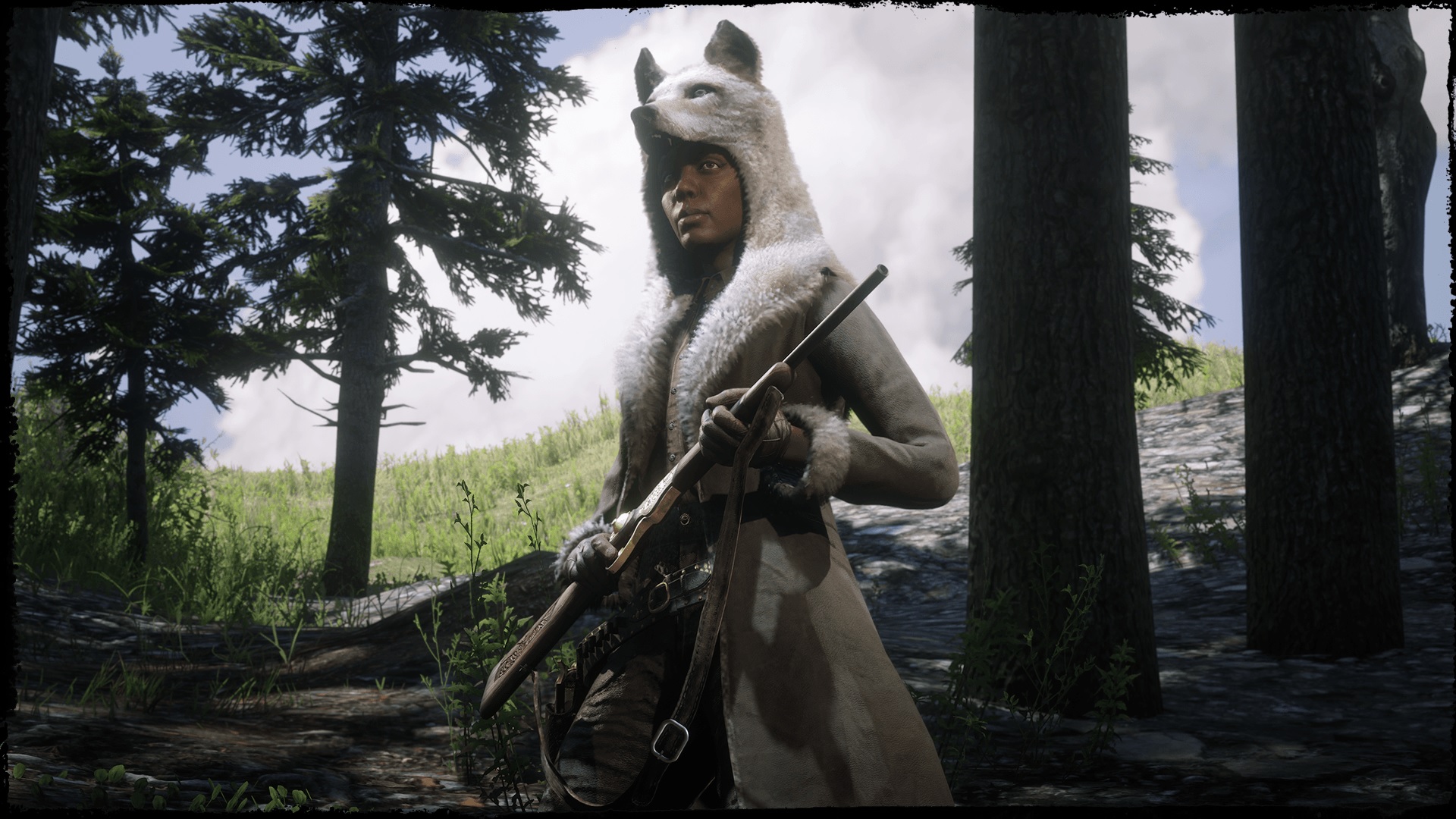 manteau coyote laiteux Red Dead Online