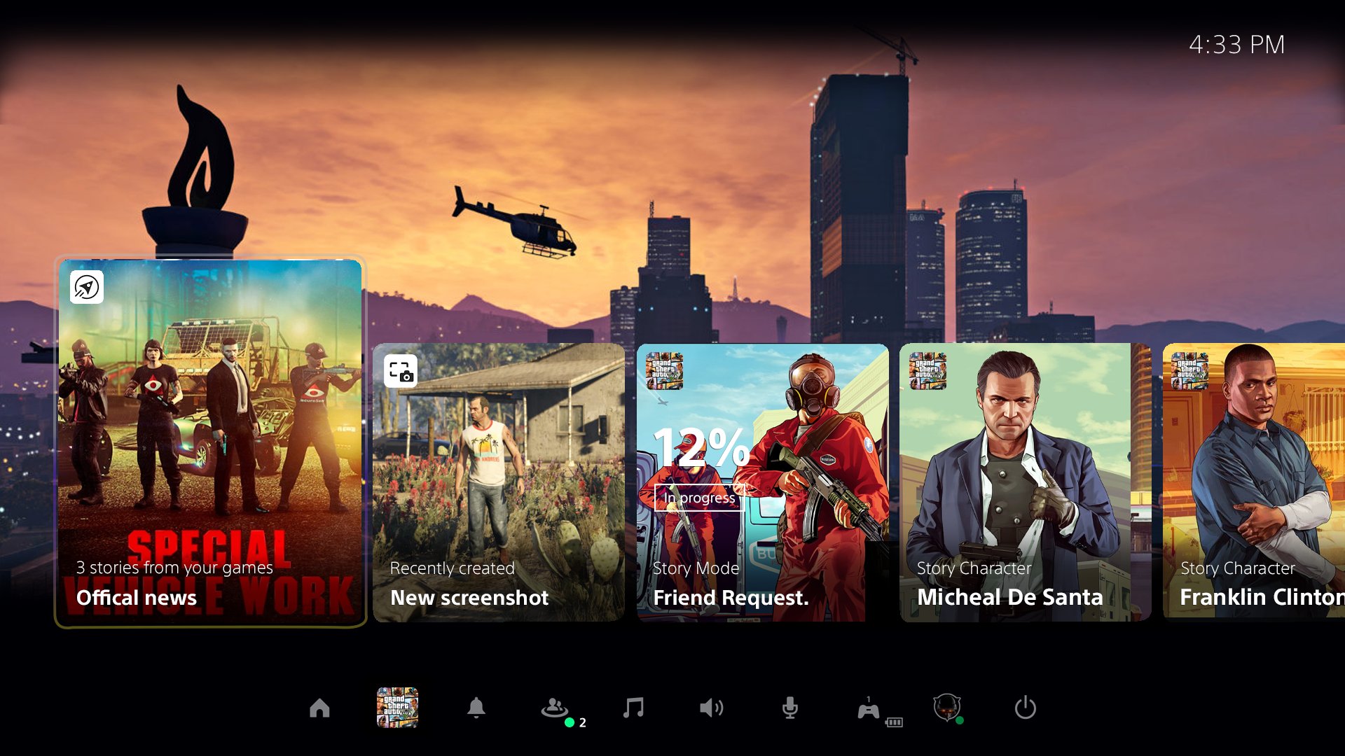 GTA V Menu PS5 (FanArt)