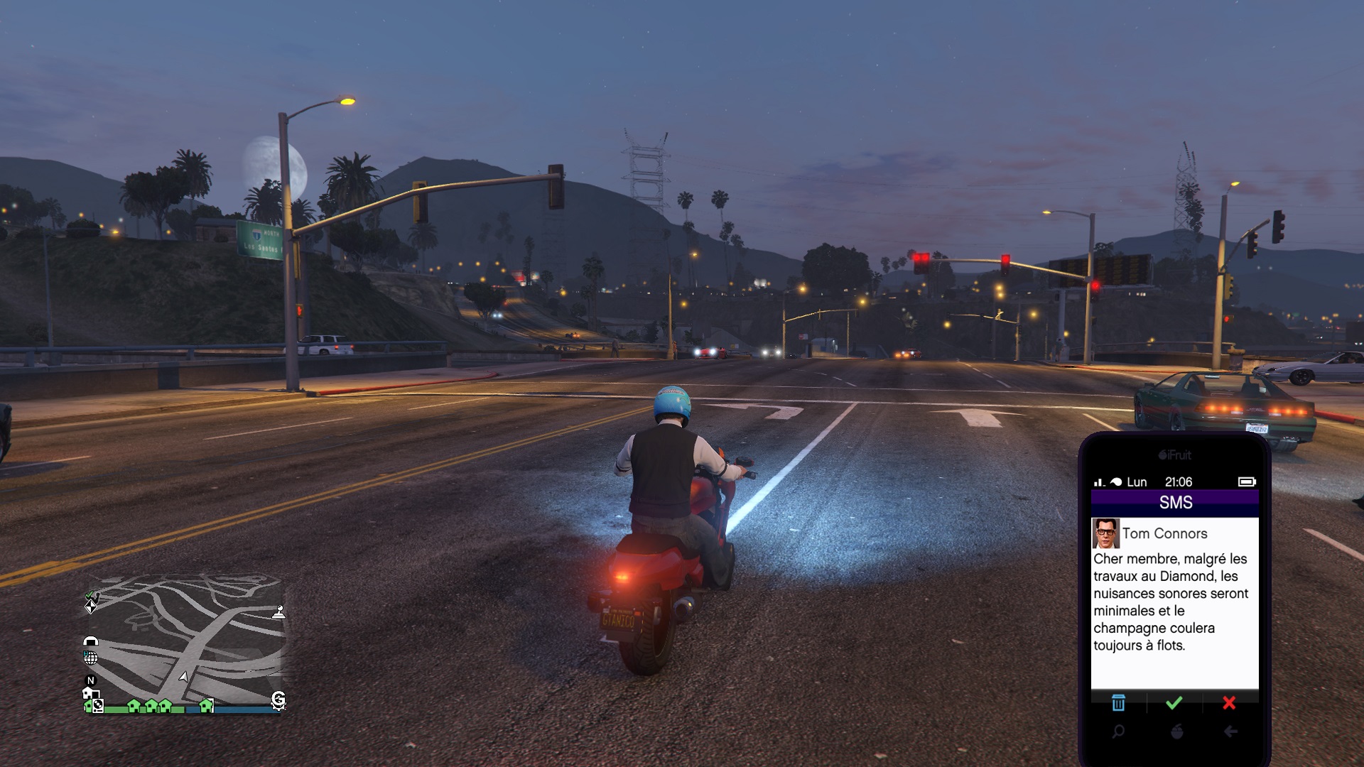 Message Tom connors travaux Diamond Casino