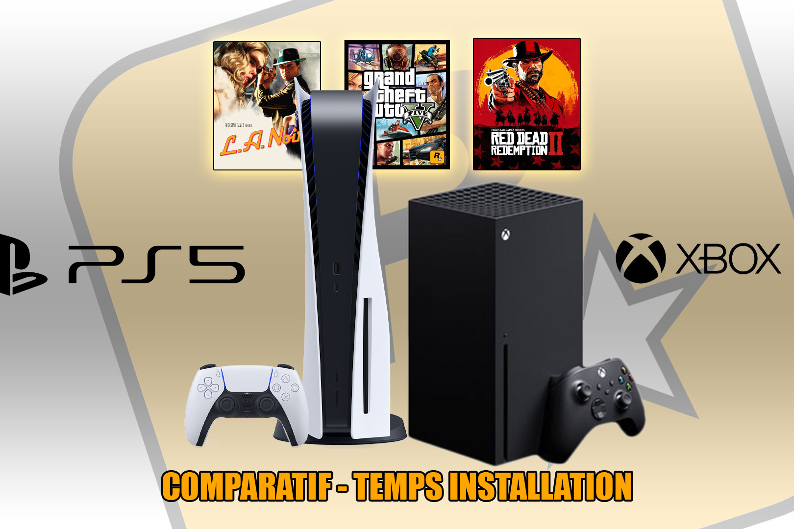Temps Installation jeux Rockstar Games PS4, PS5, Xbox One, Xbox Series X