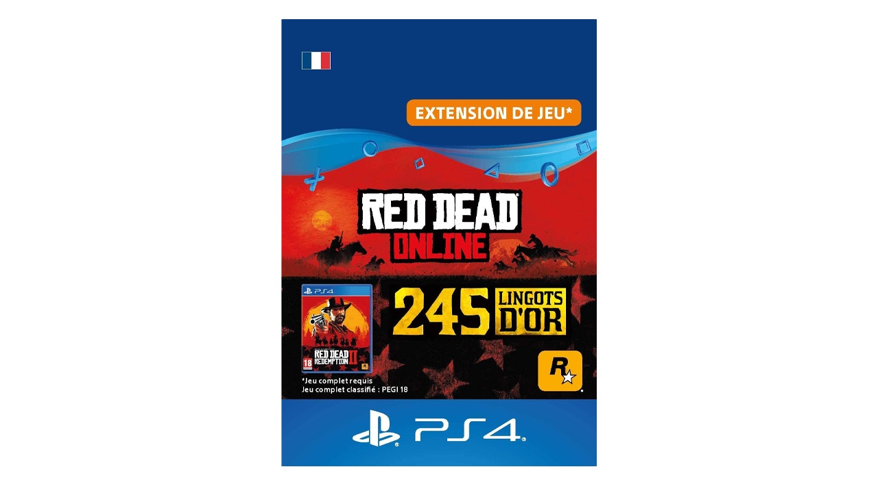 Red Dead Online Pack 245 Lingots d'or