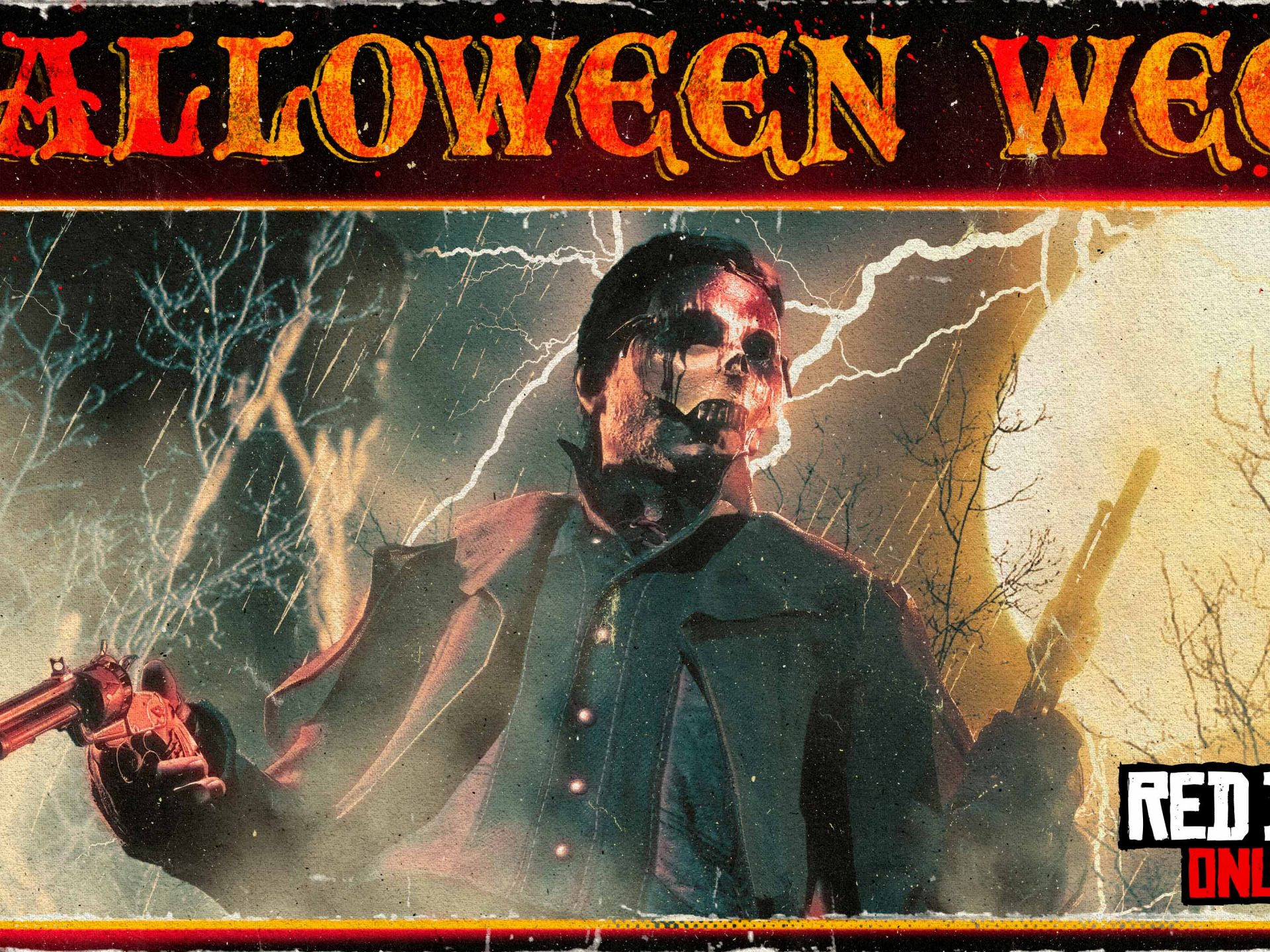 Red Dead Online et sa semaine d’Halloween (bannière du Rockstar Newswire)