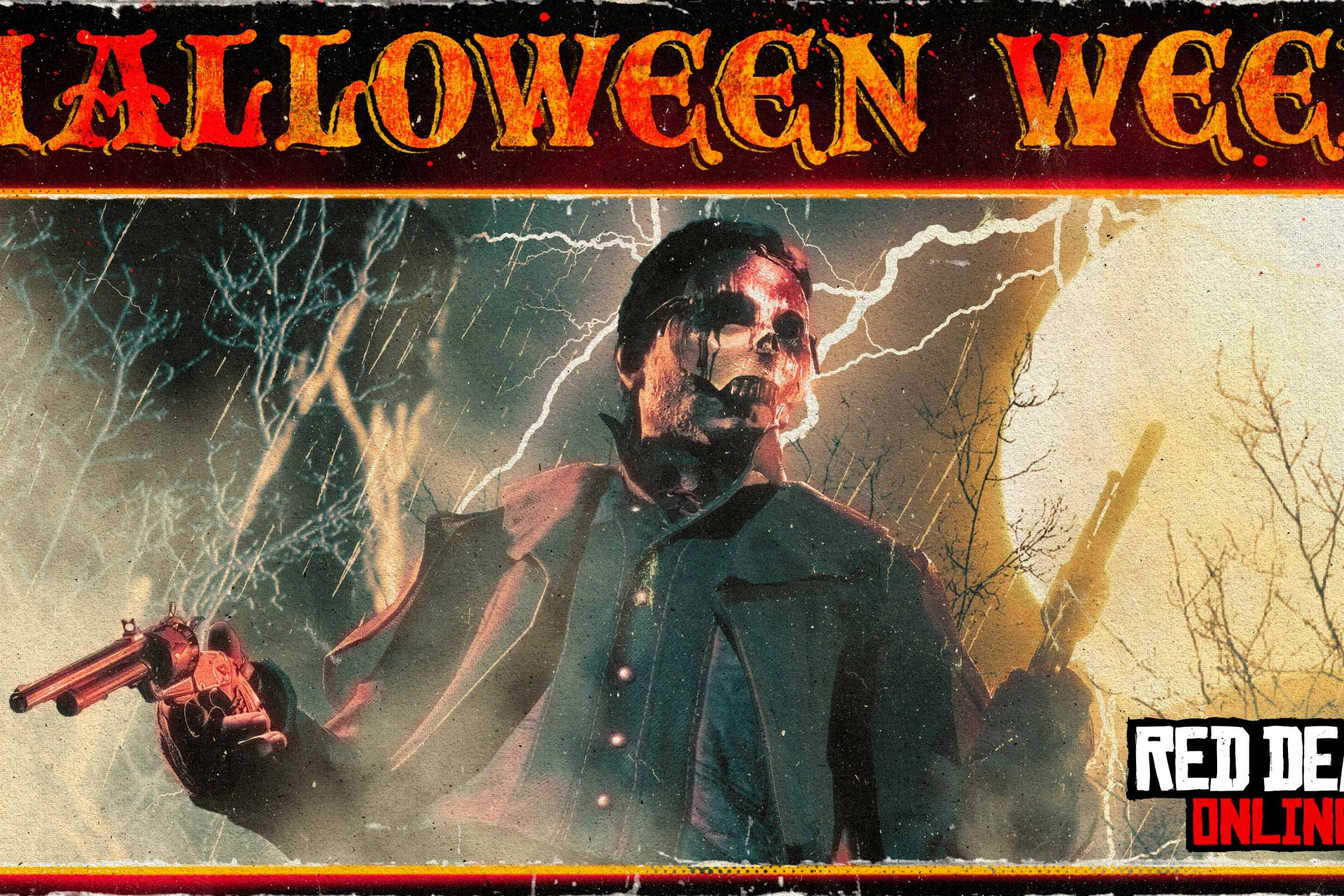 Red Dead Online et sa semaine d’Halloween (bannière du Rockstar Newswire)