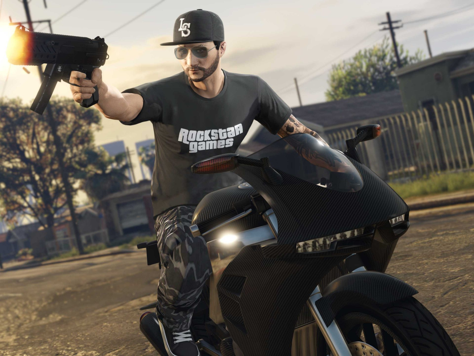 t-shirt police Rockstar Games