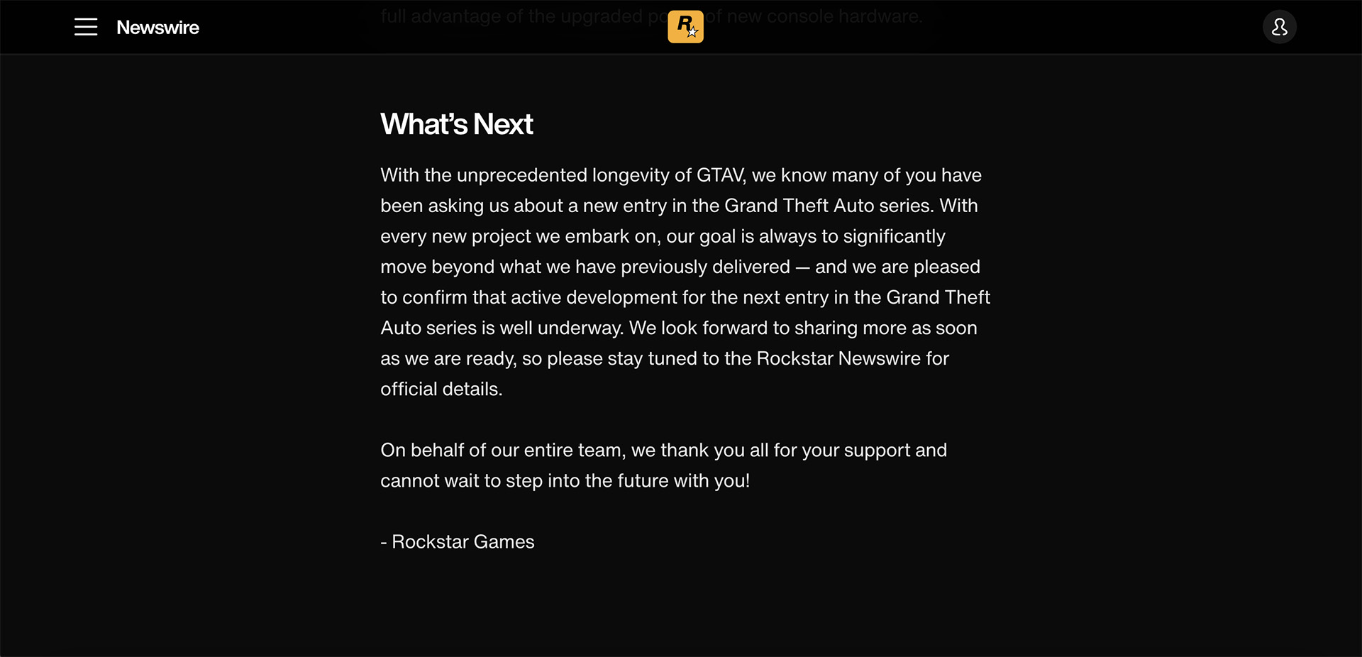 Annonce décevante GTA 6