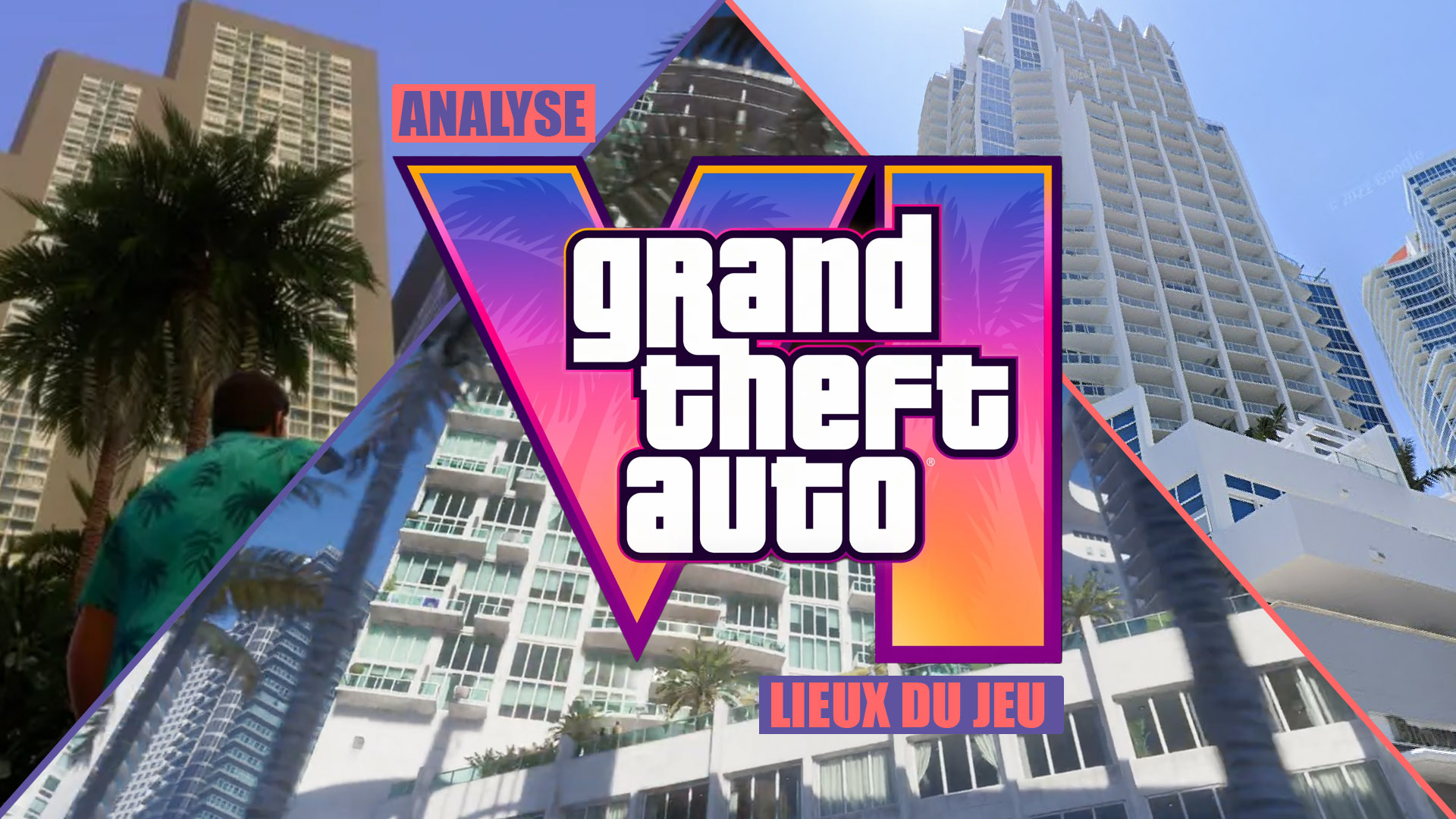 Comparatif lieux du jeu GTA VI, Vice City, Miami