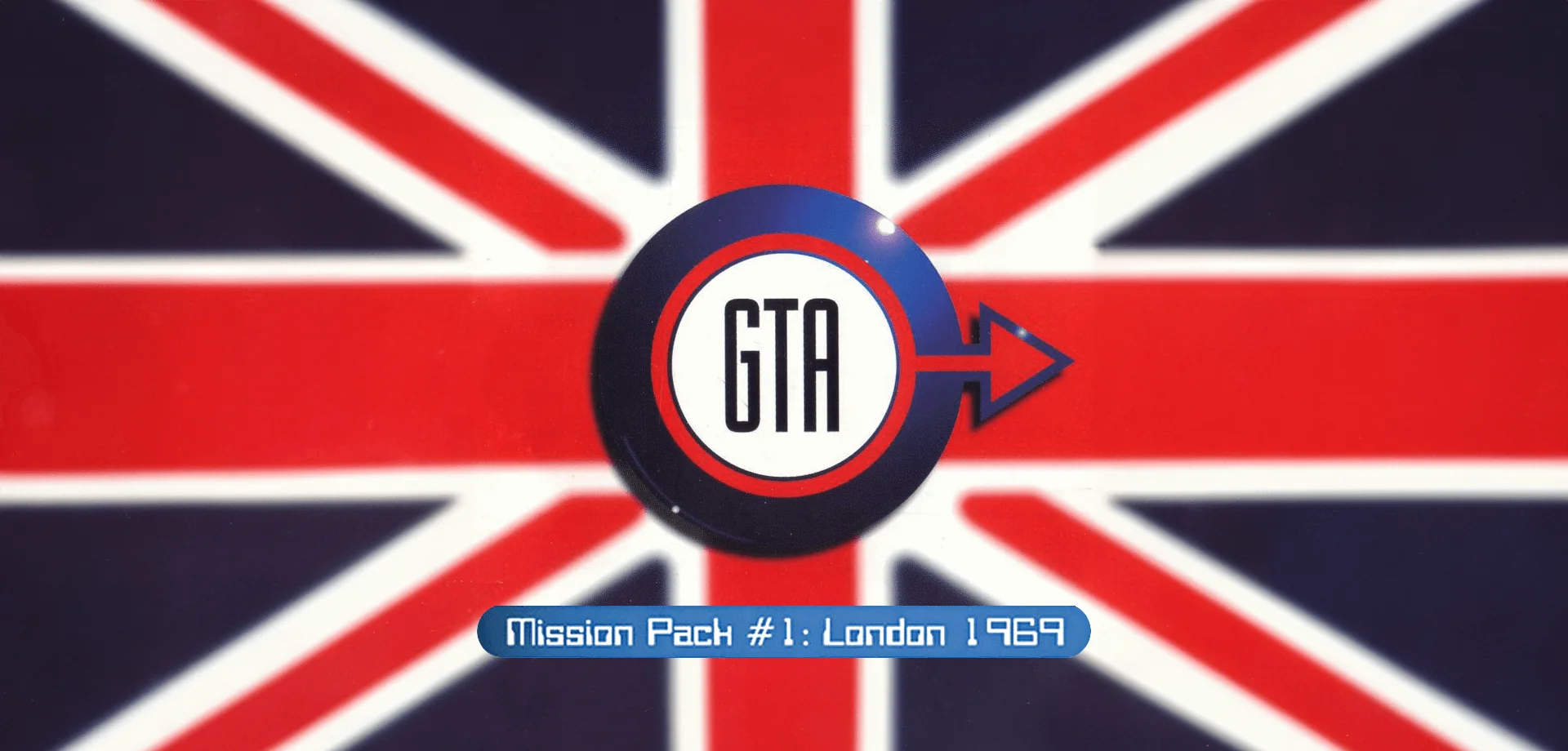 Grapeau anglais avec l'inscription GTA pour le pack de missions London 1969
