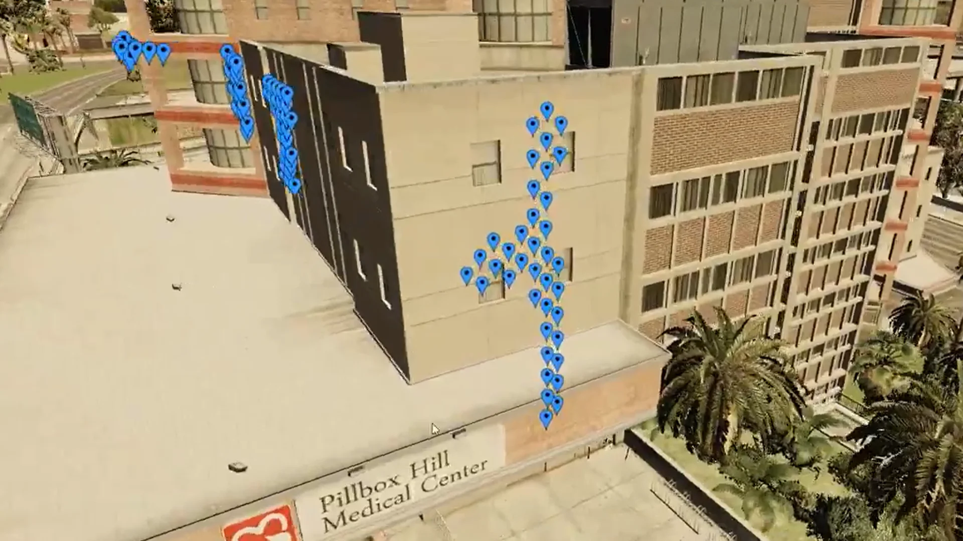 GTA 5 - point d'escalade - pillbox hill hôpital