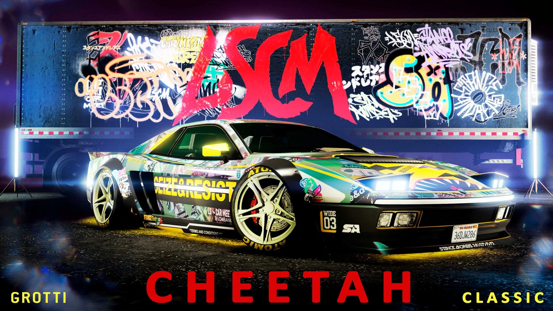 Illustration officielle pour la Grotti LSCM Cheetah Classic | Drift Week