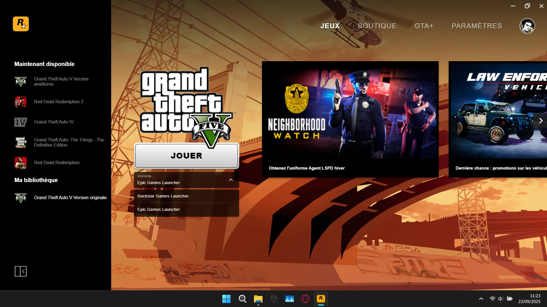 Lancement des jeux sur un autre launcher