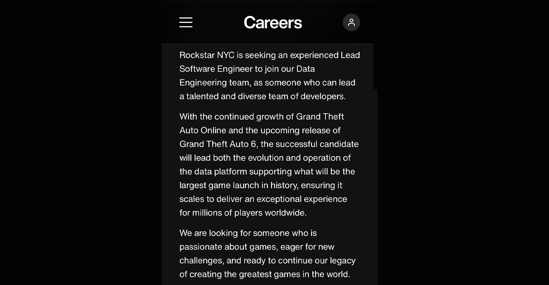 offre emploi rockstar gta 6 plus gros lancement