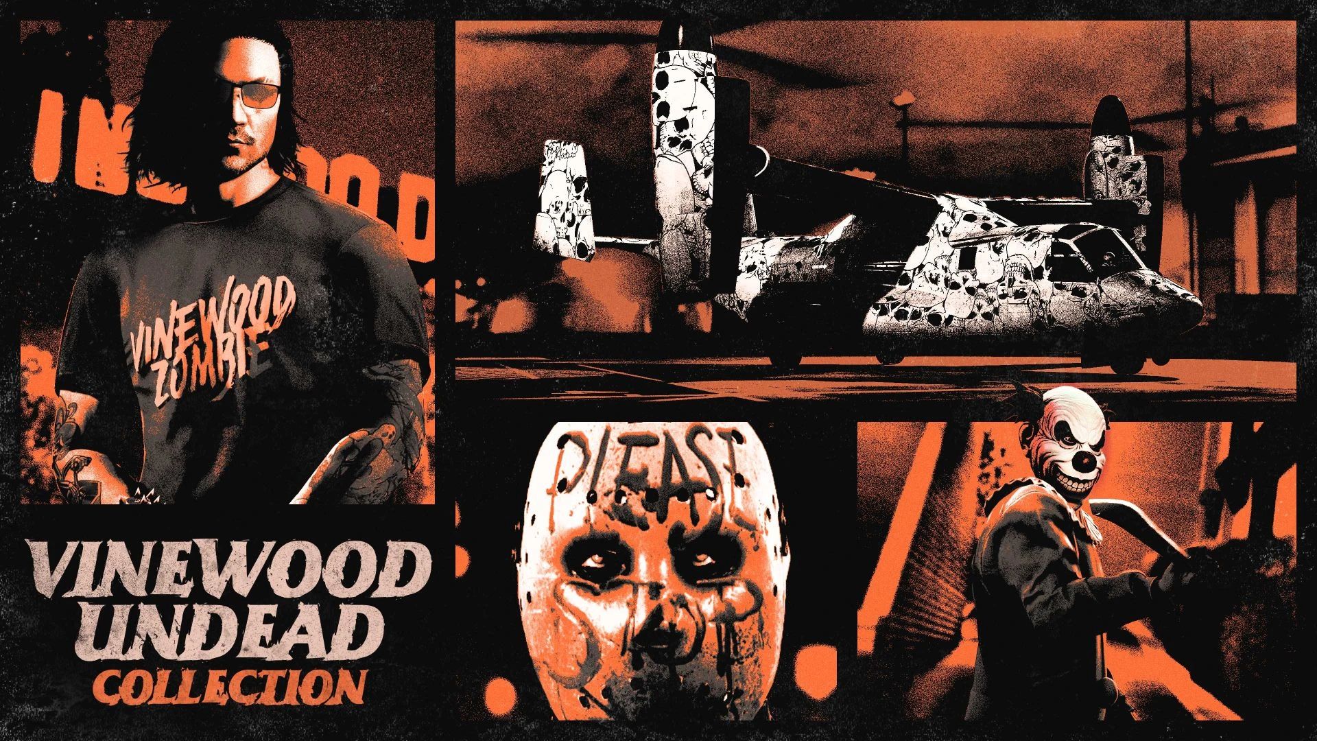 Illustration officielle pour la collection Morts-vivants Vinewood | Halloween