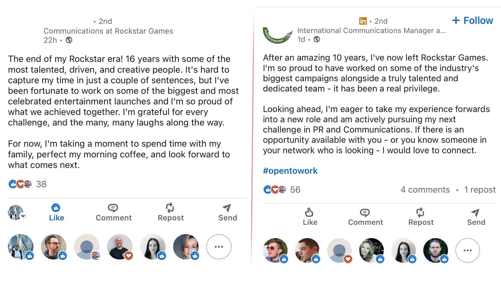 Départs Rockstar London