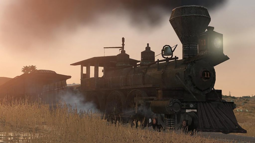 Un train de Red Dead Redemption pendant son développement