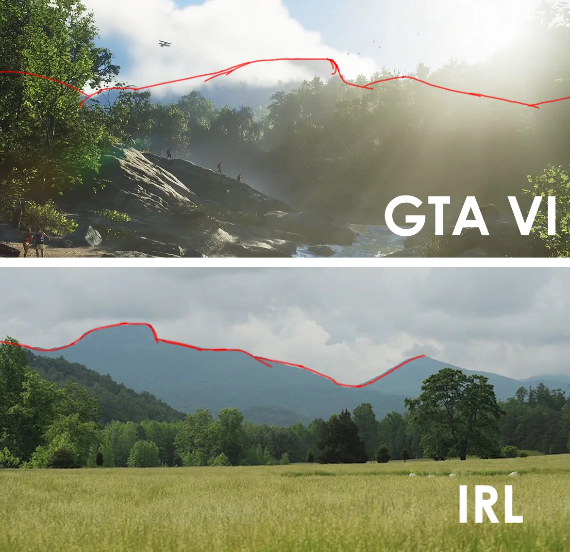 Comparaison entre le Mont Kalaga en haut et Table Rock en bas © Rockstar Mag'