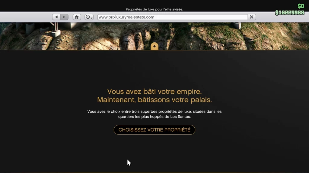 Le site pour les manoirs dans GTA Online © Rockstar Mag'