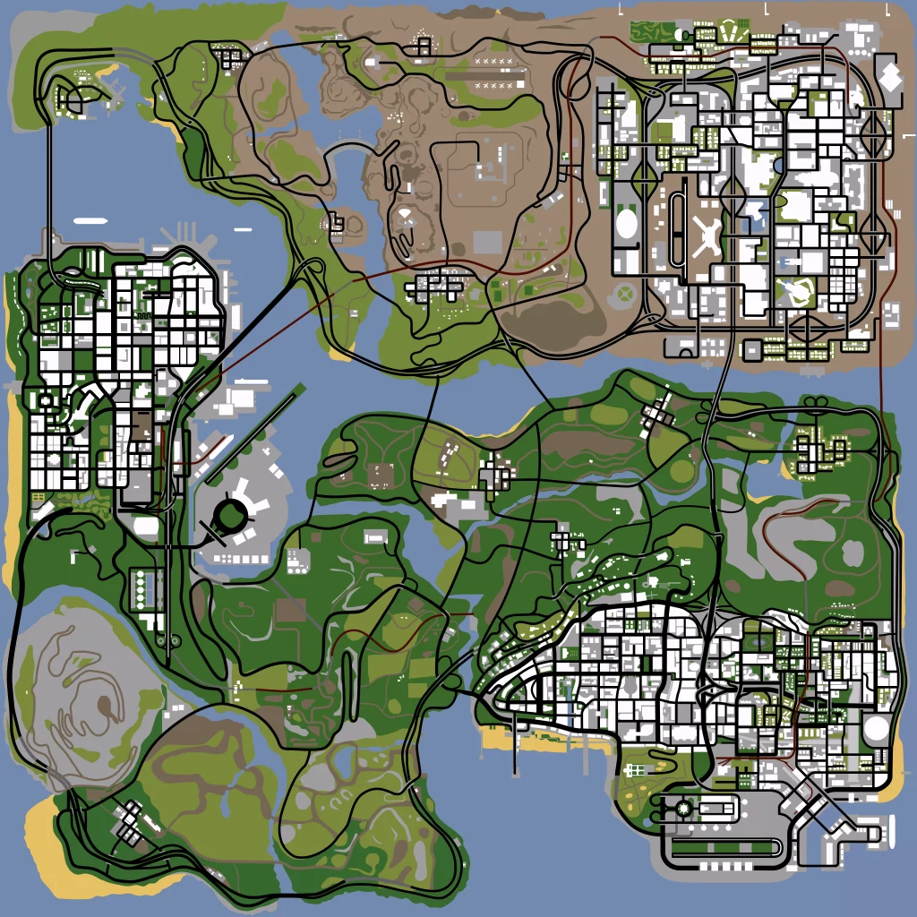 GTA SA MAP