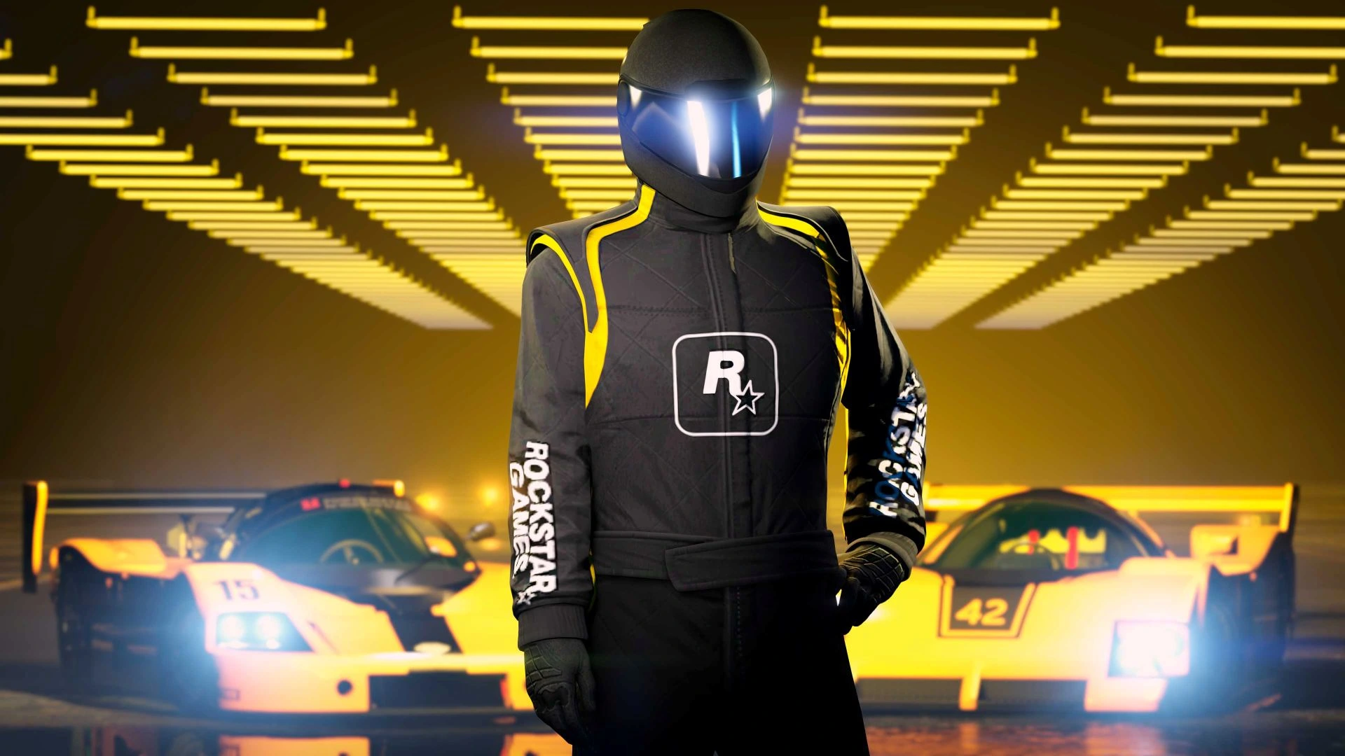 Capture d'écran officielle de la combinaison de course Rockstar sur GTA Online © Rockstar Games