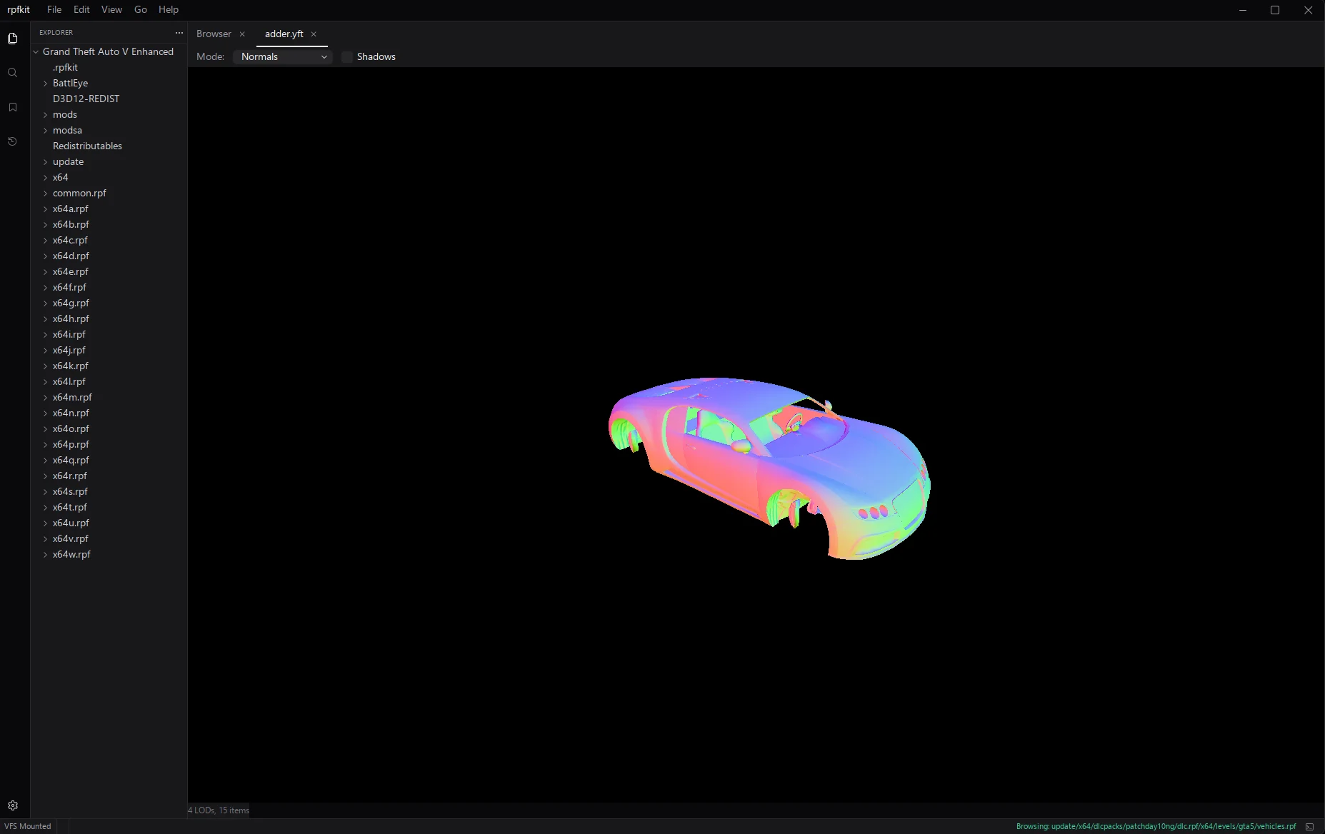 Les previews des modèles 3D sur RPFkit © Razed Mod