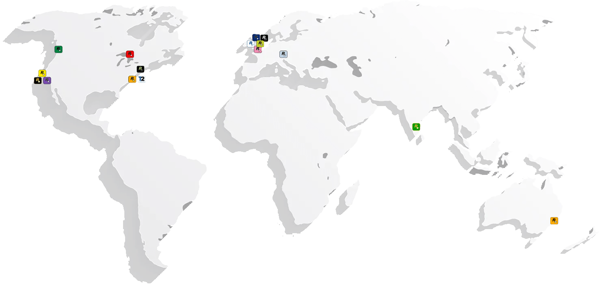 Studios Rockstar dans le monde 2026