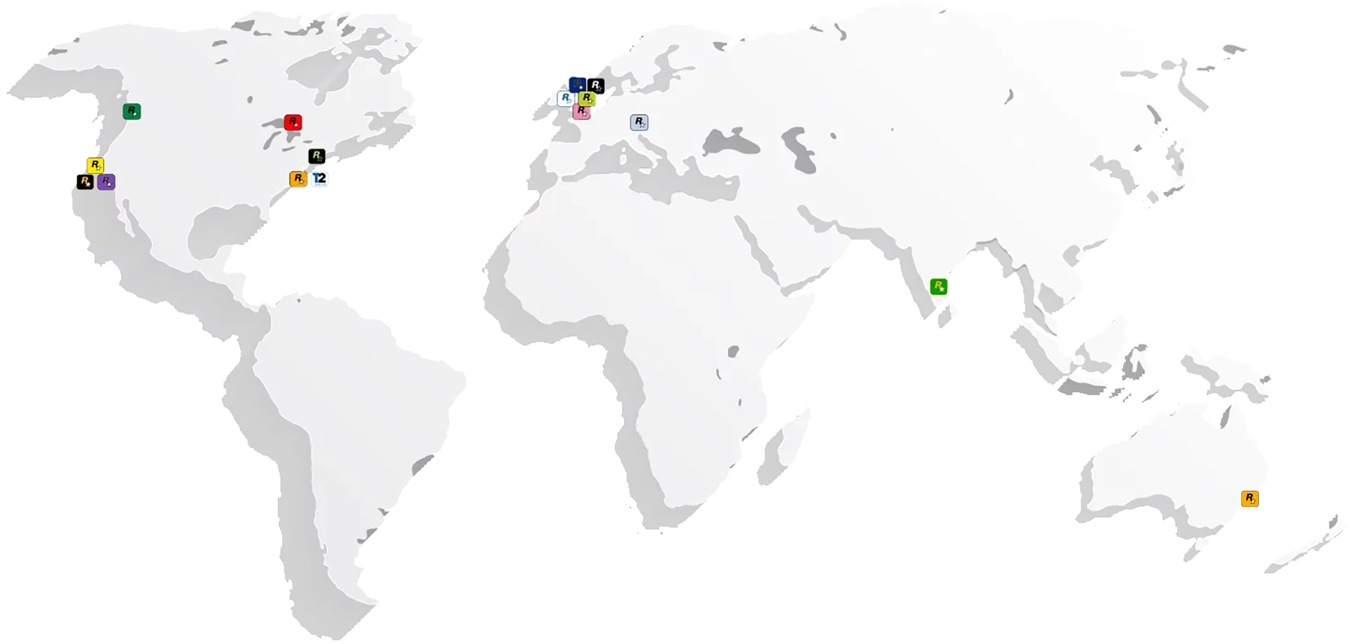Studios Rockstar dans le monde 2026