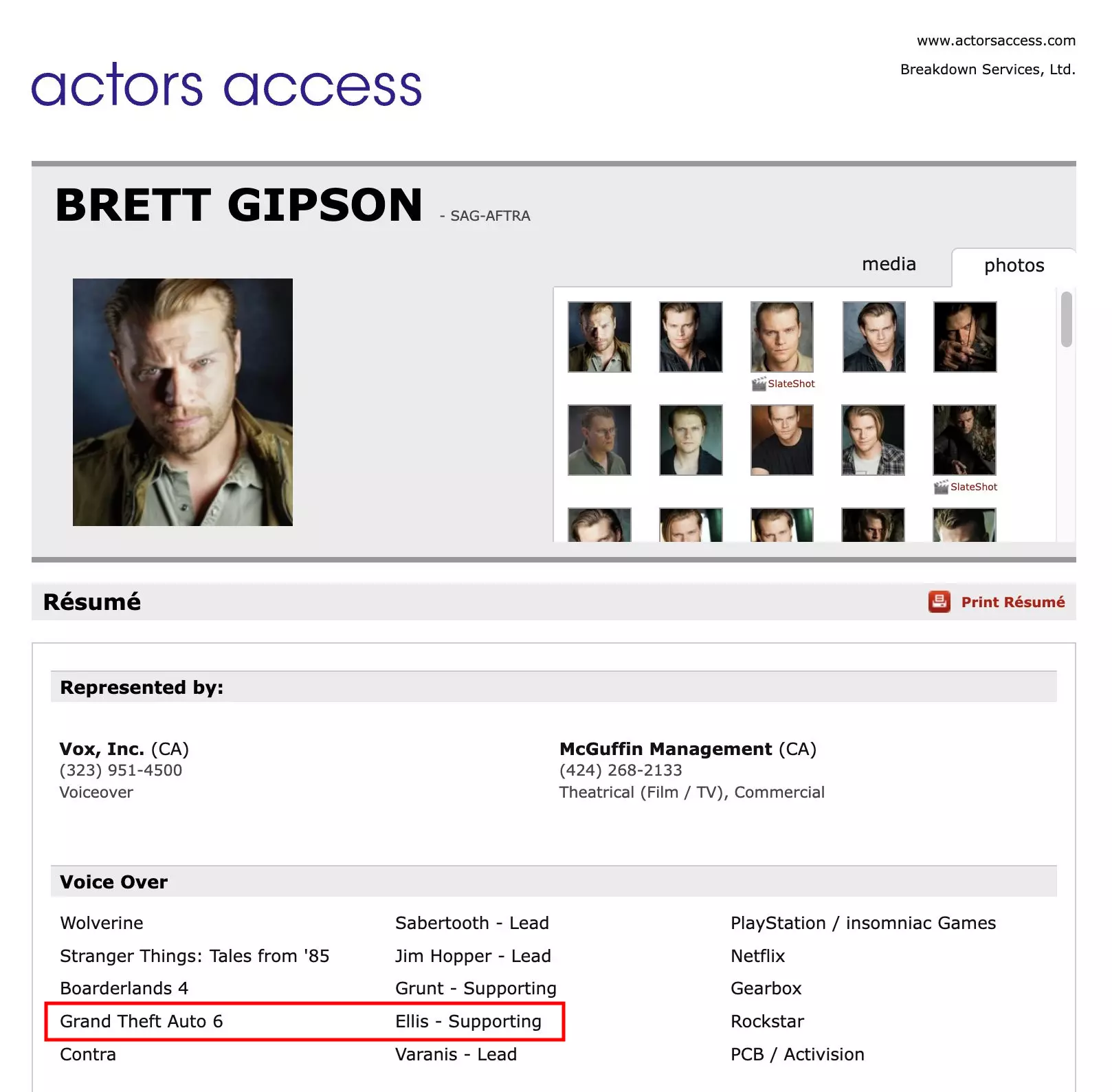Brett Gipson GTA 6