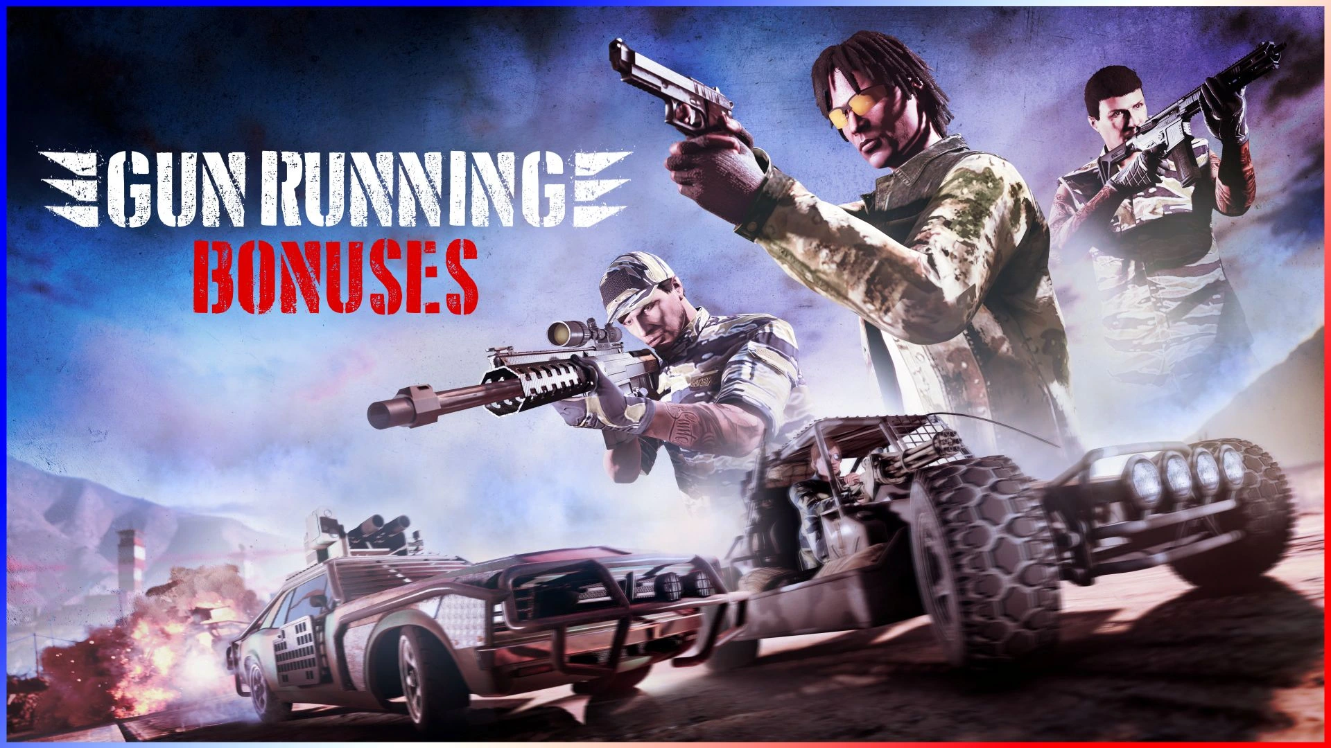 Illustration officielle pour les bonus de vente du bunker sur GTA Online © Rockstar Games