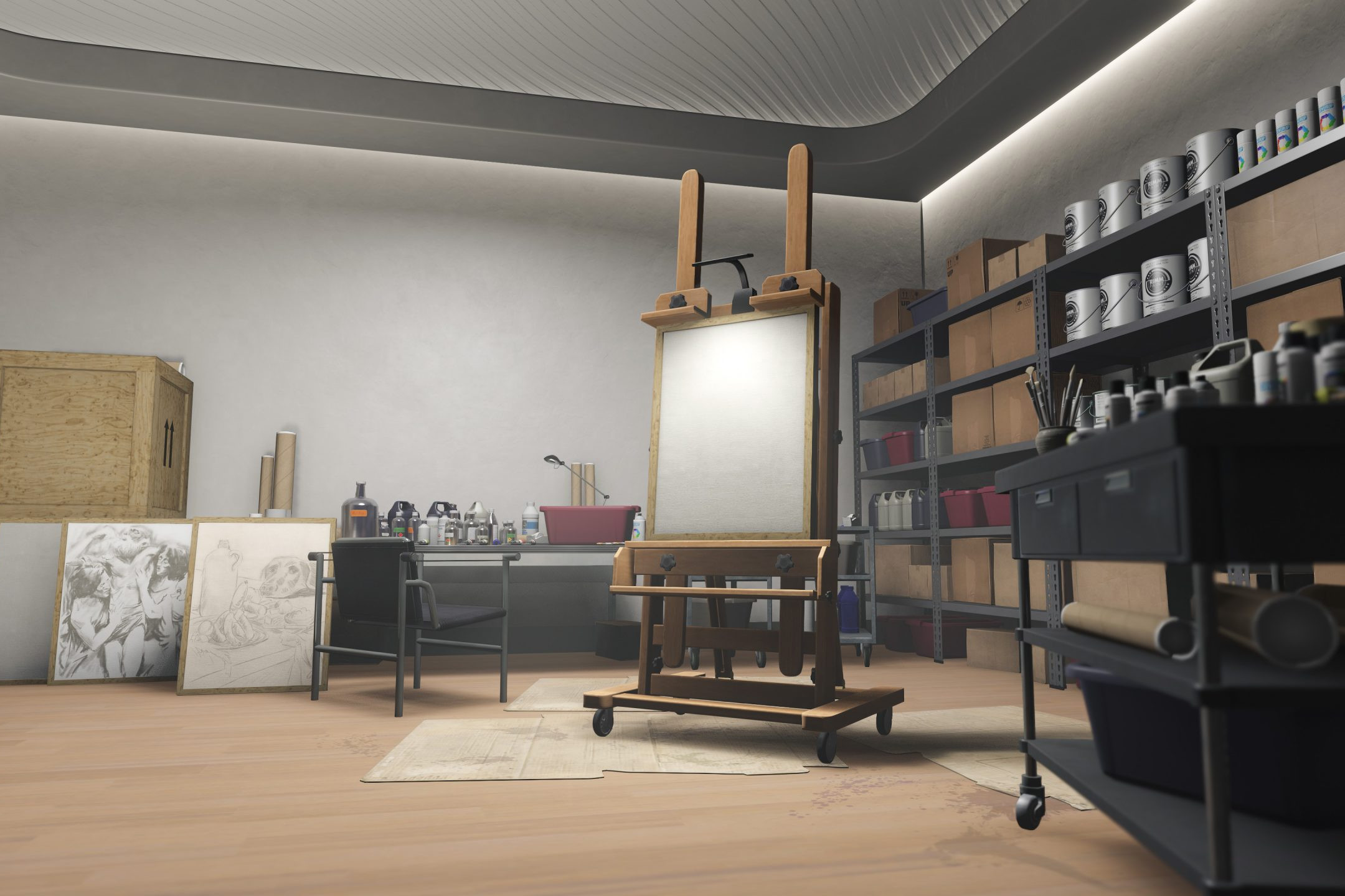 L'atelier d'art sur GTA Online © Rockstar Games